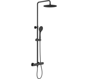 Columna monomando extensible con Kit Negro Kloe